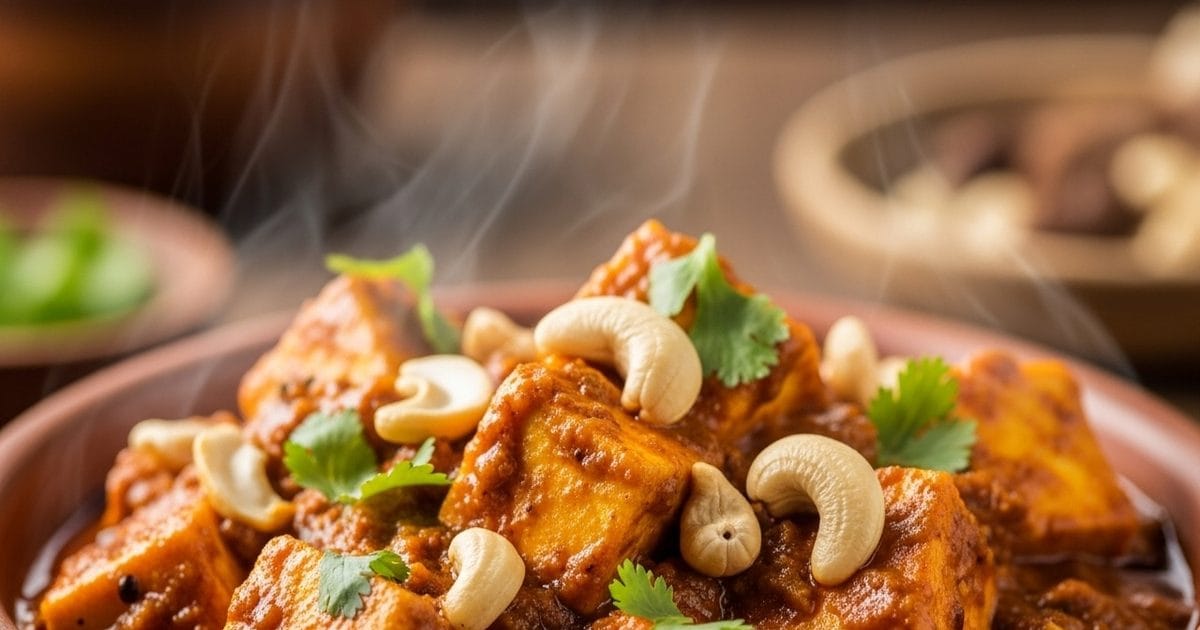 Kaju paneer gravy recipe. Make a vegetable of cashew paneer rich and creamy gravy at home