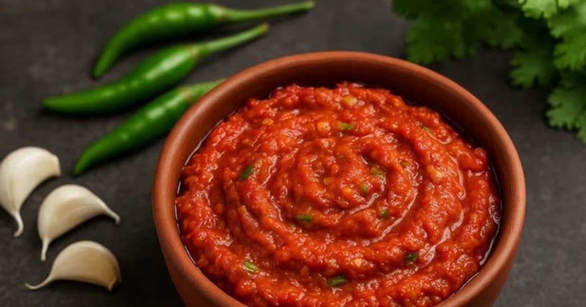 Make the shejwan chutney recipe at home, with spicy and delicious taste.