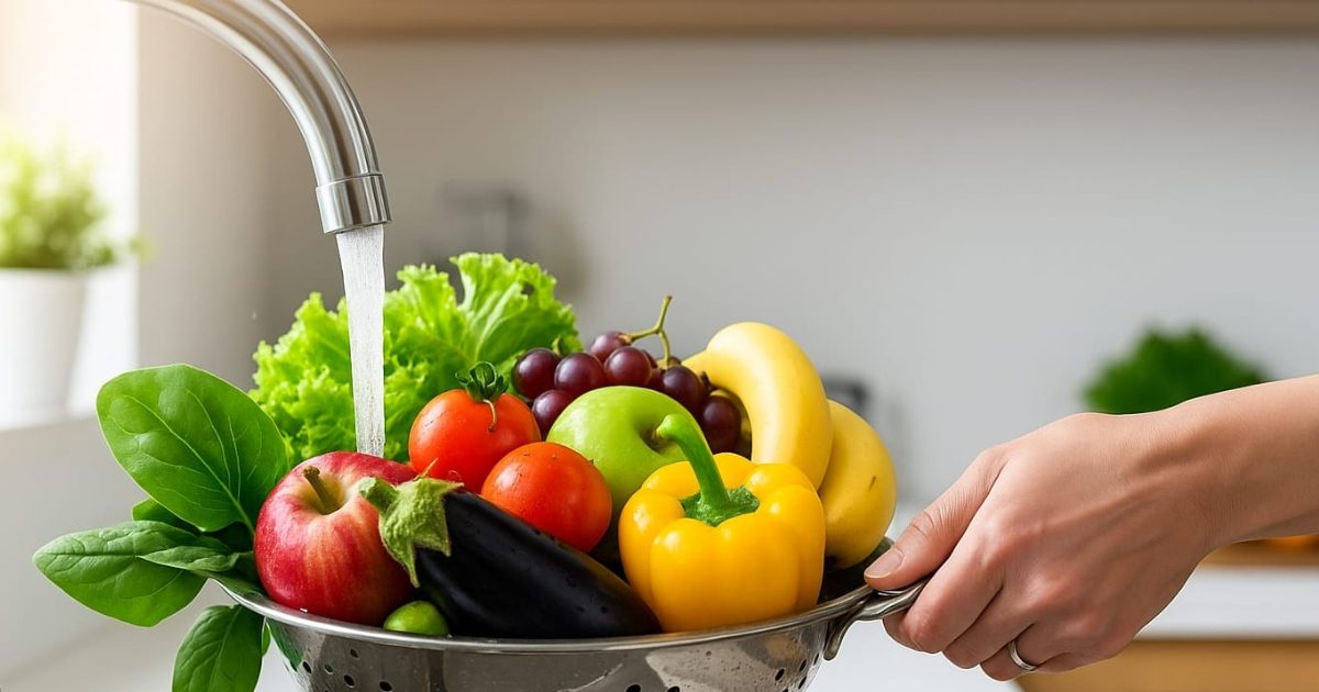 How to Clean Fruits and Vegetables at Home. The correct way of washing vegetables and fruits in the rain