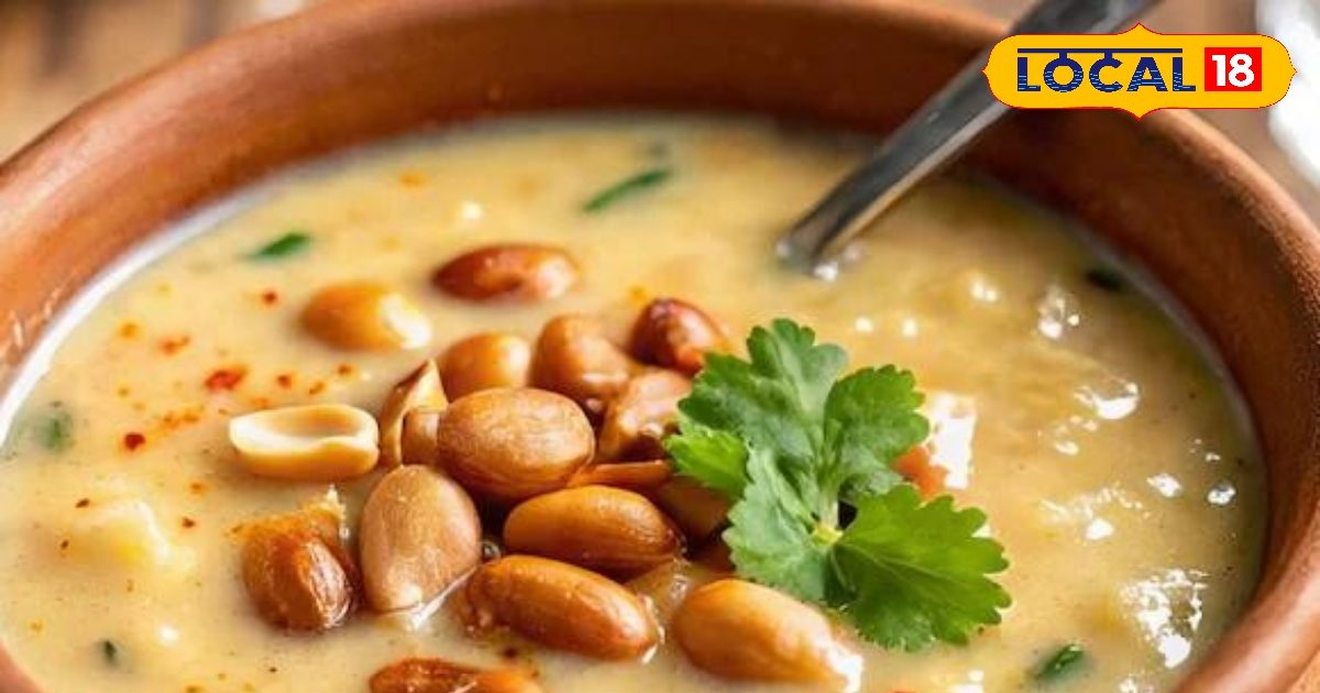 Falahar Peanut Kadhi! Special coordination of taste and health in fast, definitely try in Navratri
