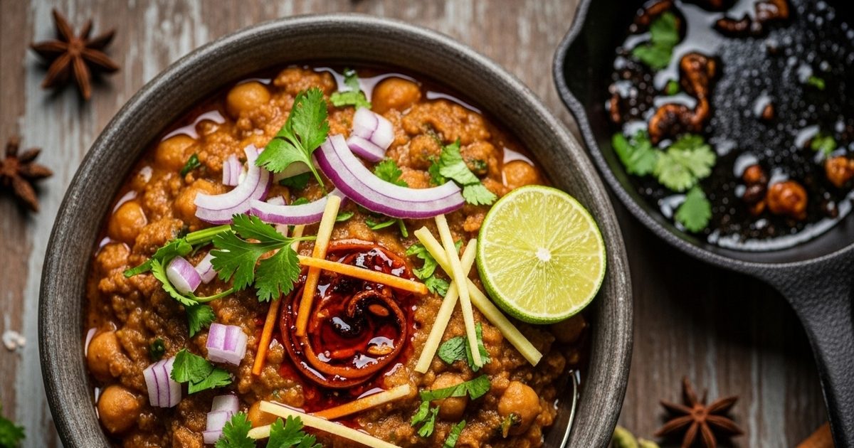 Punjabi Style Chikkar Chole Recipe. Punjabi Style Delicious Chikkad Chole Recipe